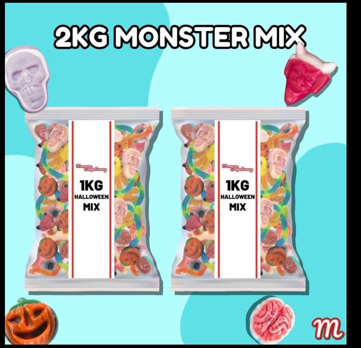 2 KG Halloween Monster Sweets