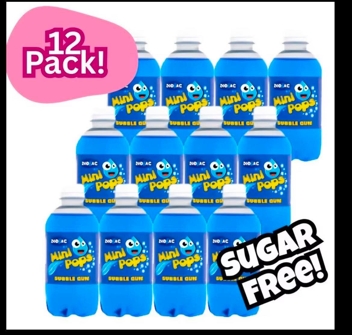 12 Pack Bubble Gum Mini Pop