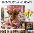 2027 Highland Cow Wall Calendar