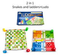 2 on 1 snakes and ladders & Ludo game