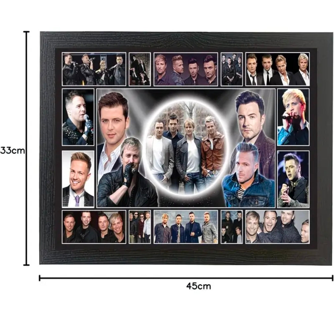 West 'Irish Boy Band' Life Music Icon Framed