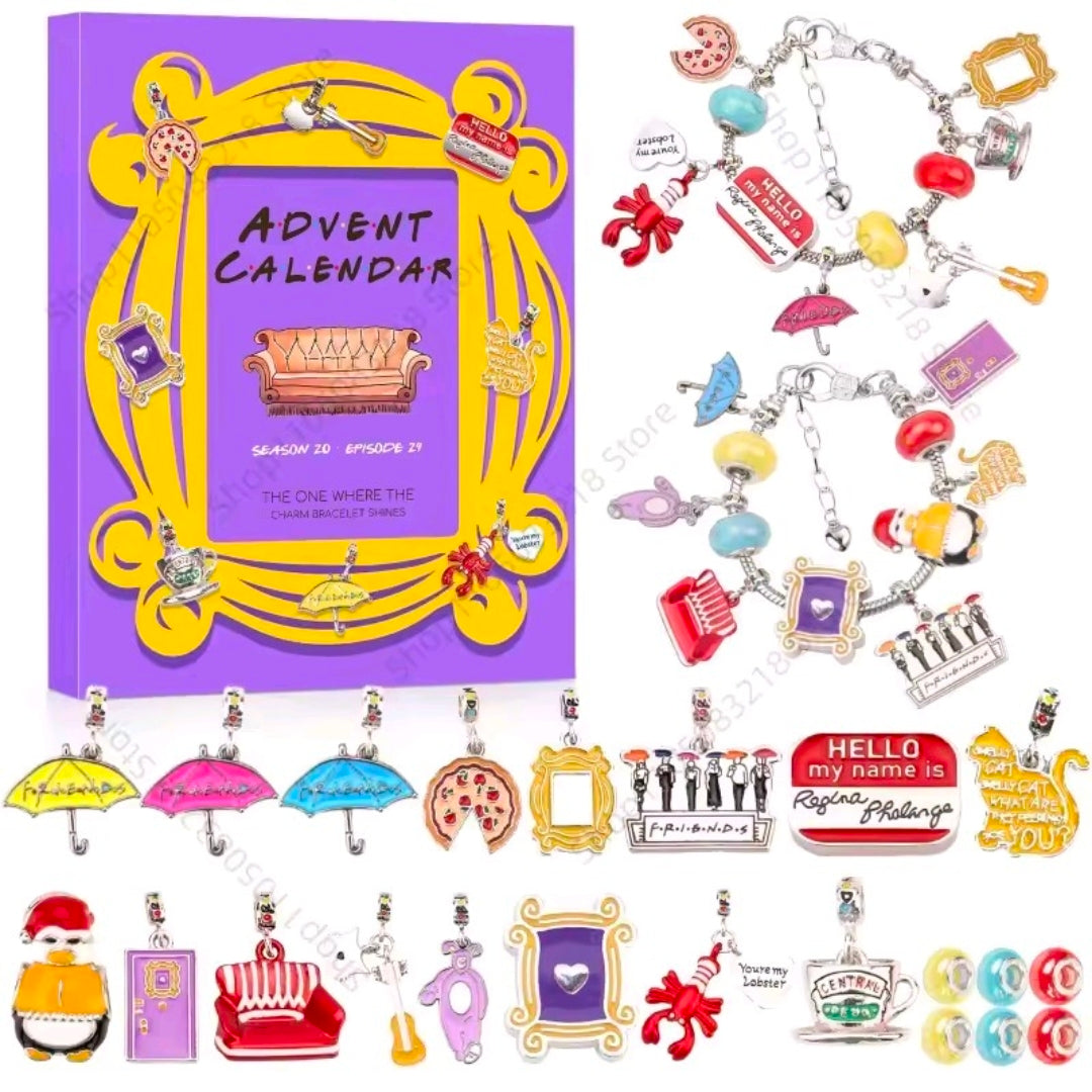 Friends Theme Charm Bracelet Advent Calendar