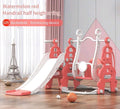 5-In-1 Kids Slide, Toddler Slide With Stairs, Swing, Garden Large Slide Playground For Toddlers Age 1-6