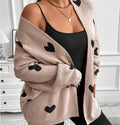 Plus Size Heart Cardigan