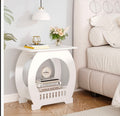 Dripex White Bedside Table