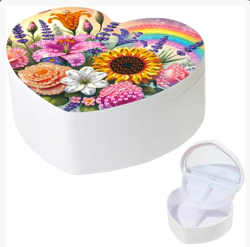 5D DIY Diamond Art Rhinestones Decorative Storage Box